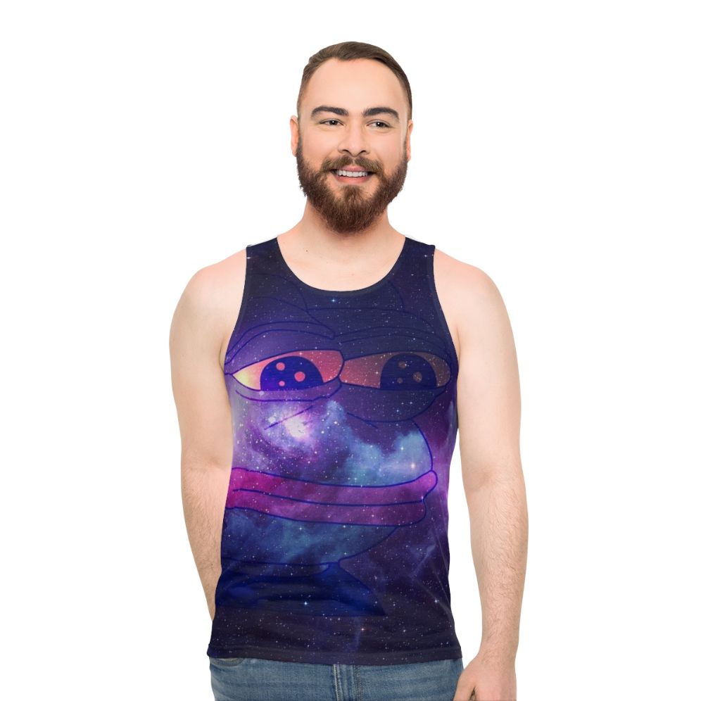 Galaxy Pepe the Frog Unisex Tank Top