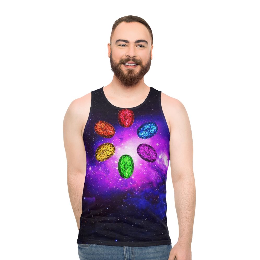 Galaxy space unisex Marvel Infinity Stones tank top