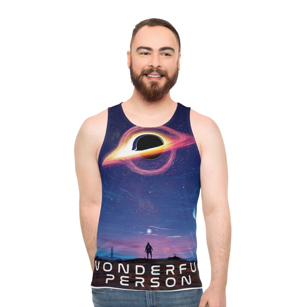 Galaxy space unisex tank top