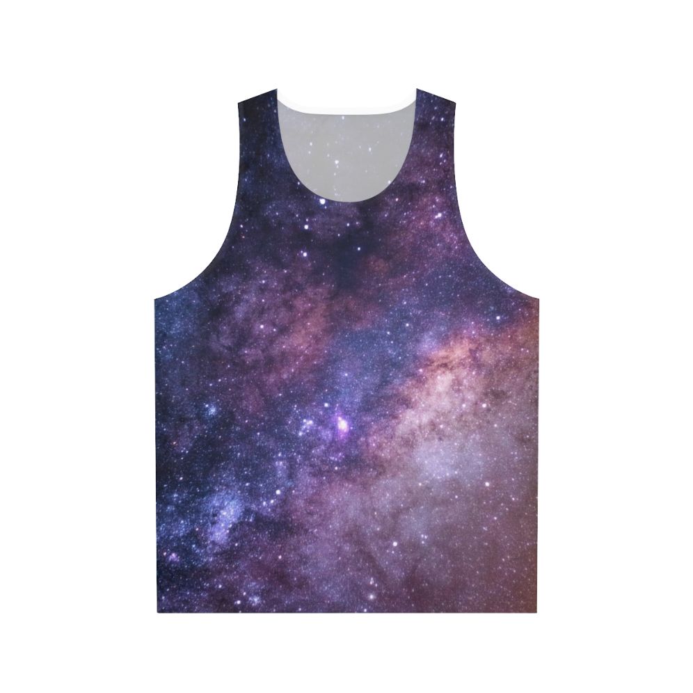 Galaxy-themed unisex tank top