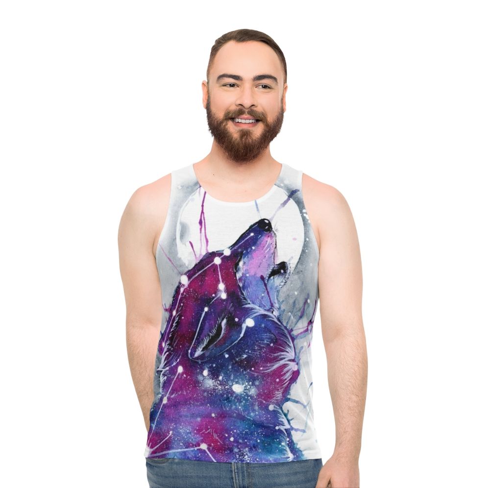 Galaxy Wolf Unisex Tank Top