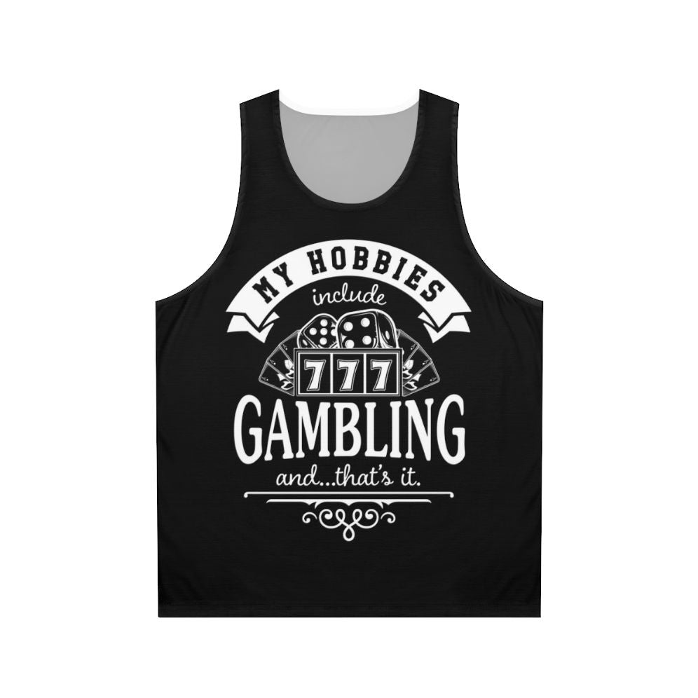 Unisex gambling tank top