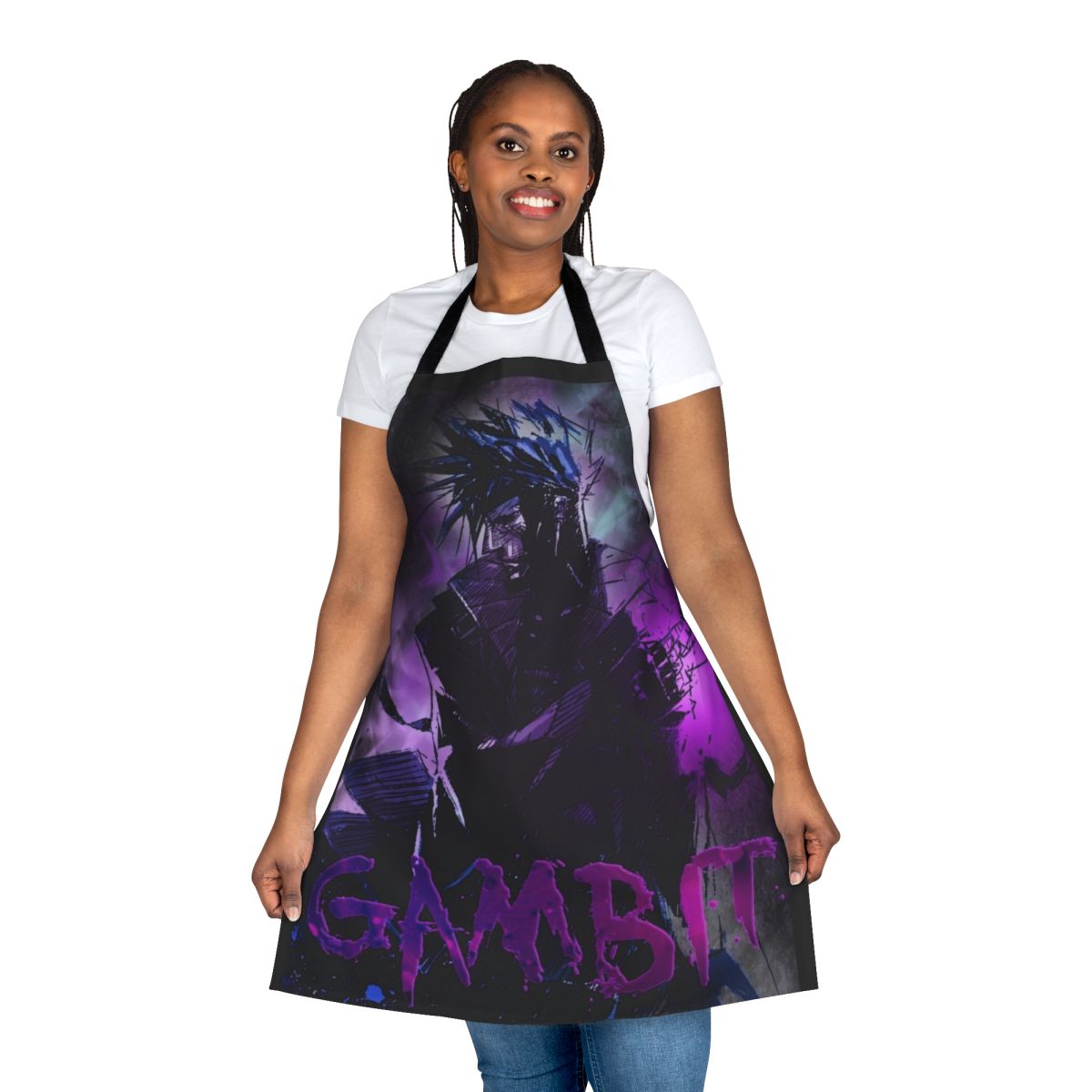 Gambo-themed superhero-inspired apron