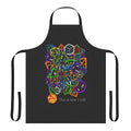 A vibrant, geeky apron featuring dice and the words "This Is How I Roll"