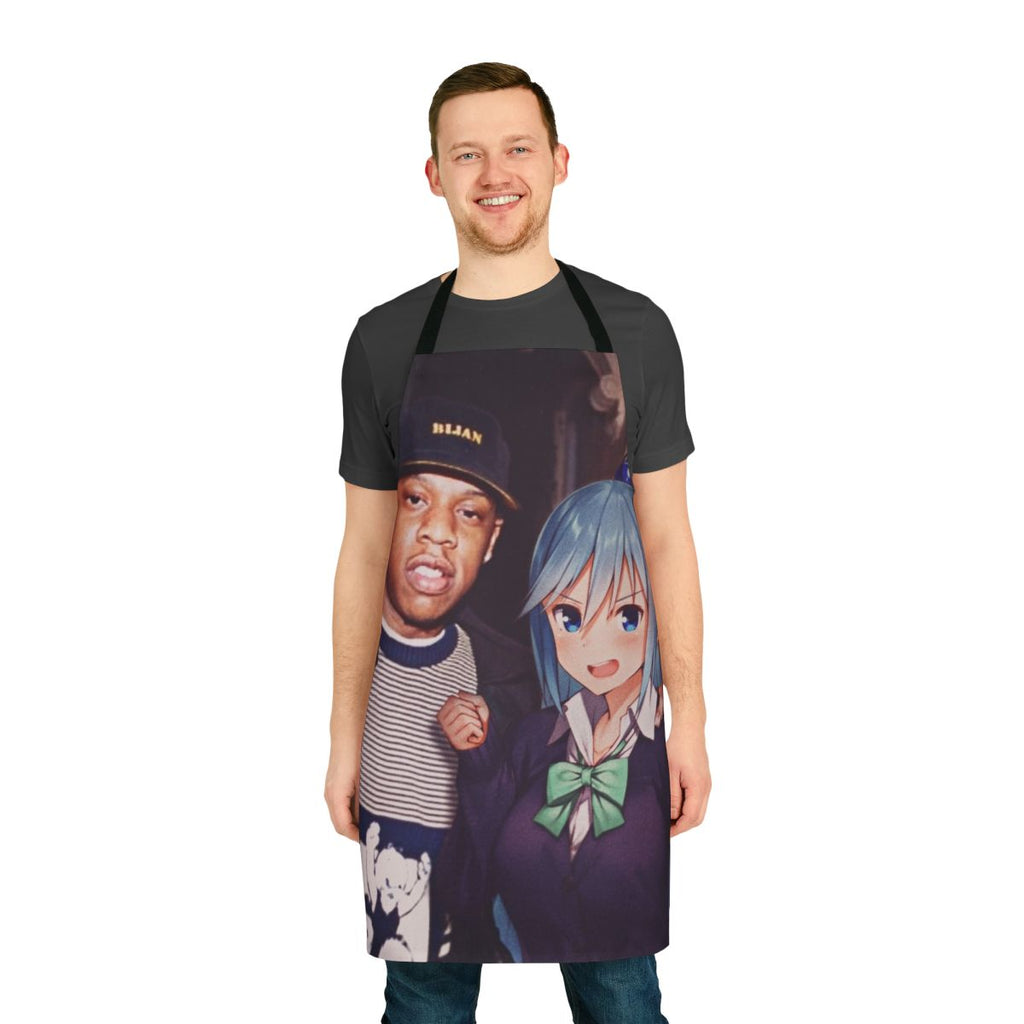 Stylish and high-quality apron inspired by the anime aesthetic and gangsta rap culture