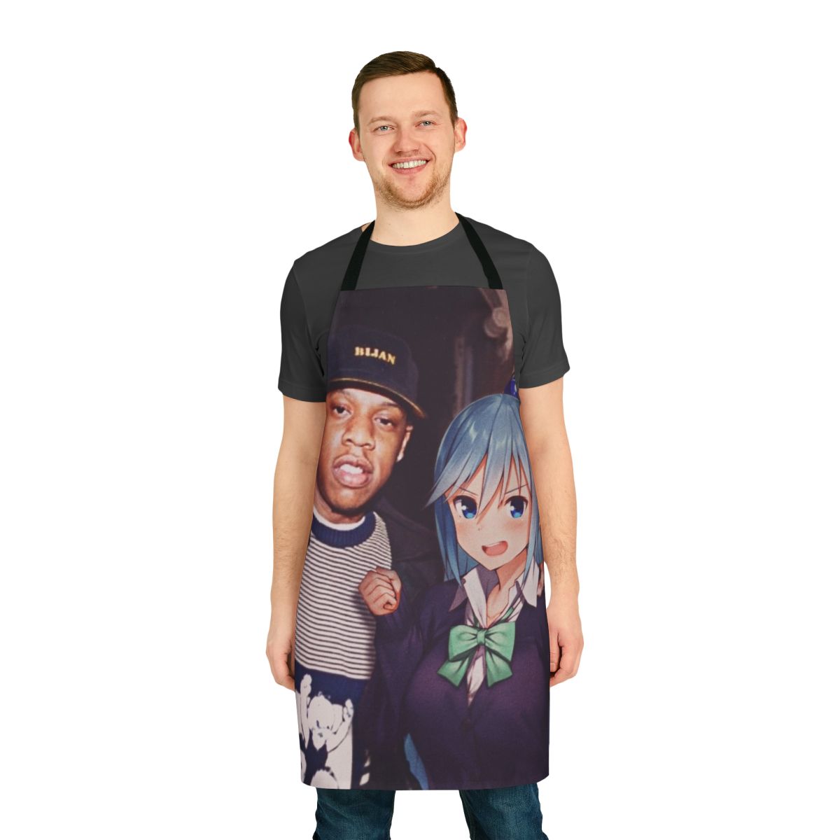 Stylish and high-quality apron inspired by the anime aesthetic and gangsta rap culture