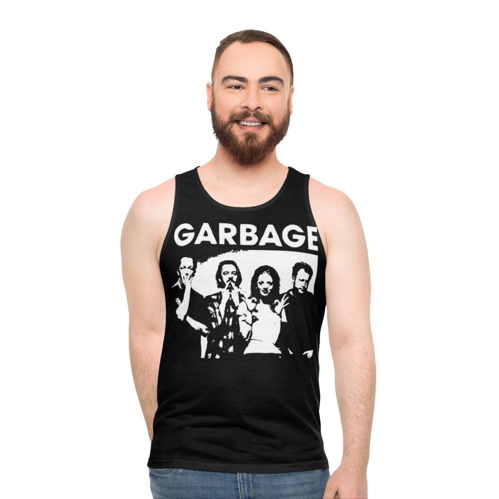 Garbage band music art unisex tank top