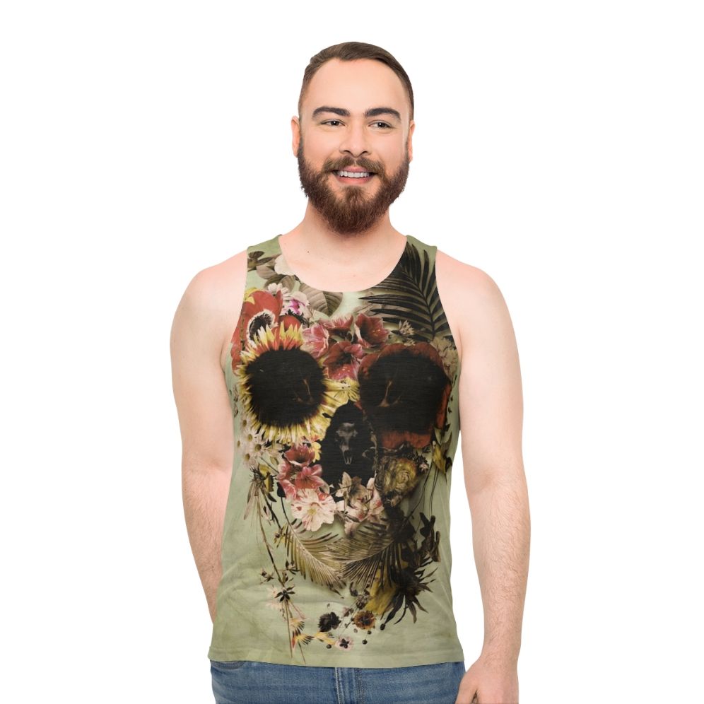 Garden Skull Light Unisex Tank Top