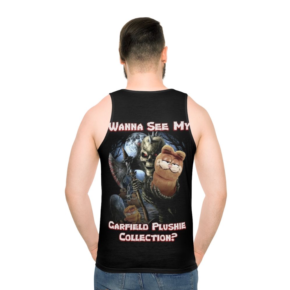 Quirky Garfield graphic unisex tank top