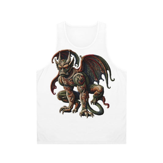 Gargoyle Embroidered Unisex Tank Top
