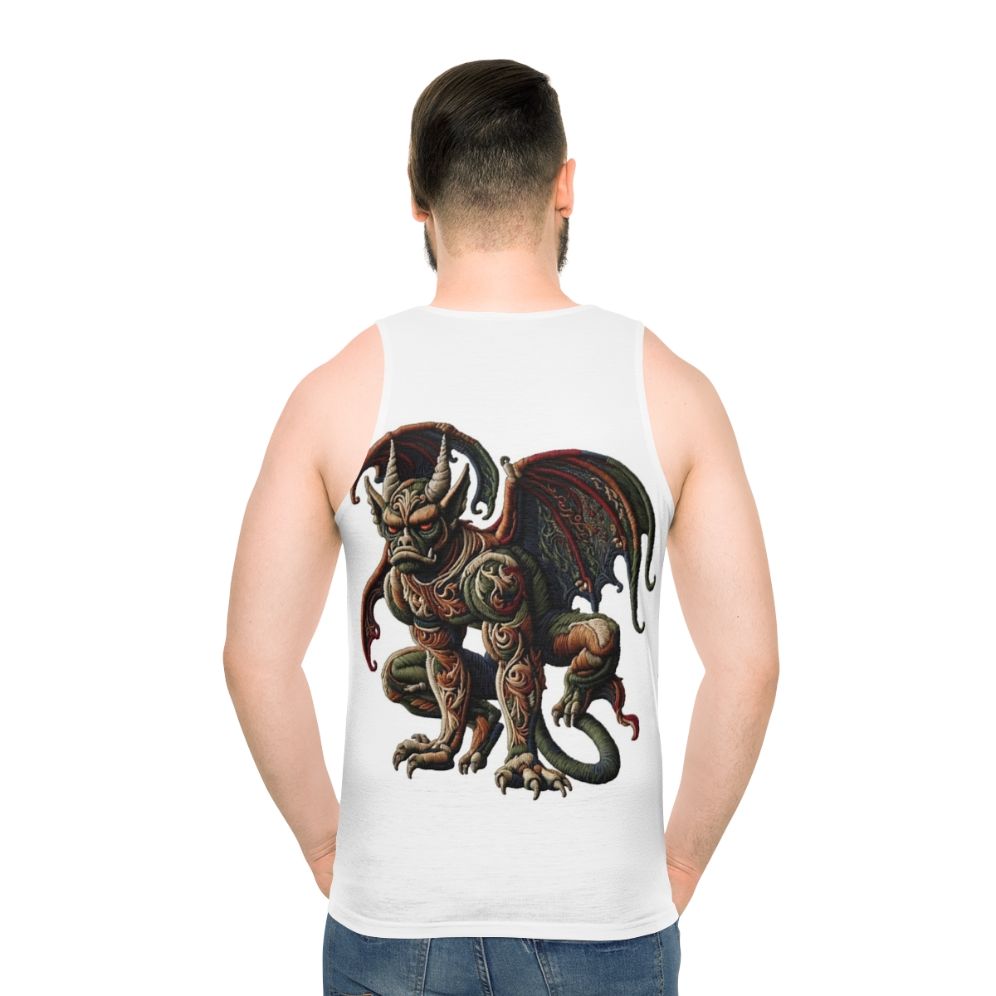 Gargoyle Embroidered Unisex Tank Top