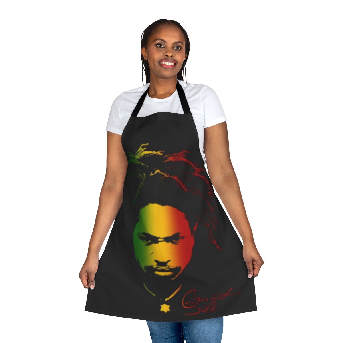 Garnett Silk Rasta-Inspired Apron for Cooking and Baking