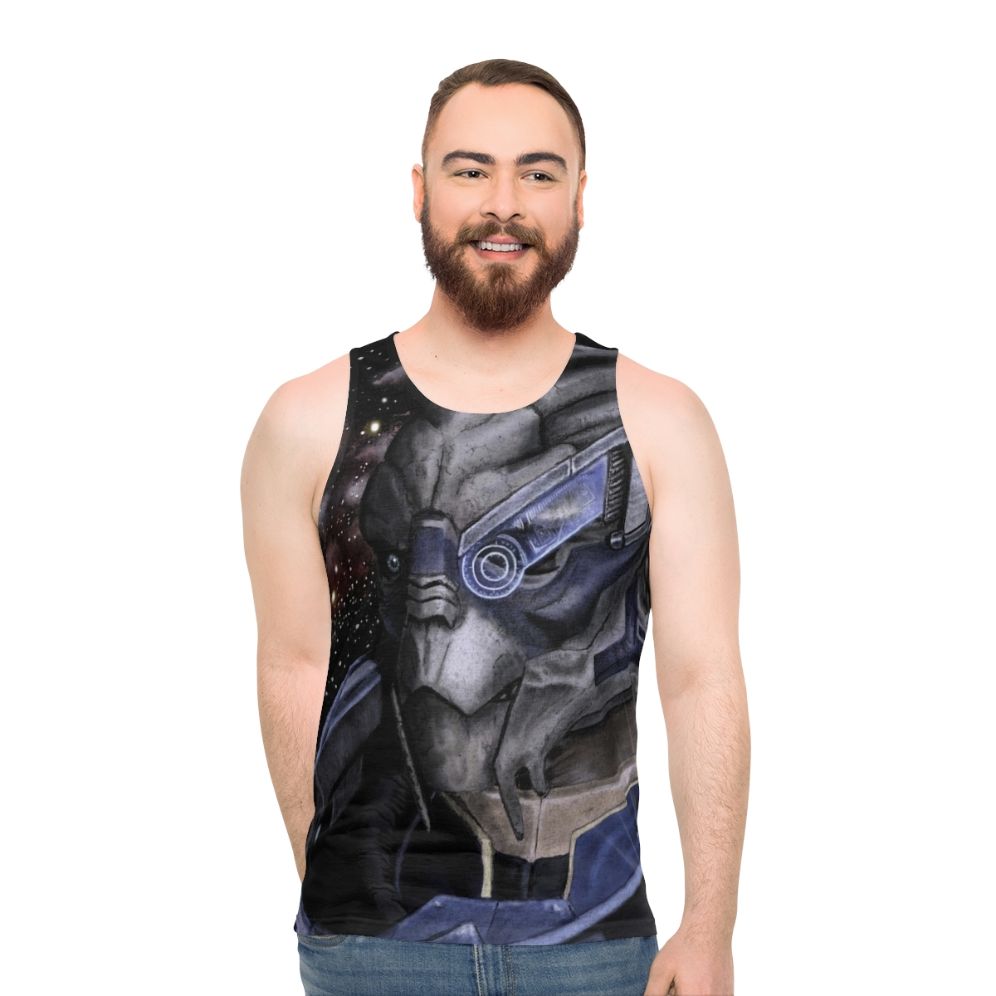 Garrus Vakarian and Thane Krios Mass Effect Unisex Tank Top