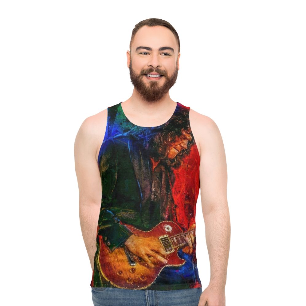 Gary Moore Tribute Portrait Art Unisex Tank Top
