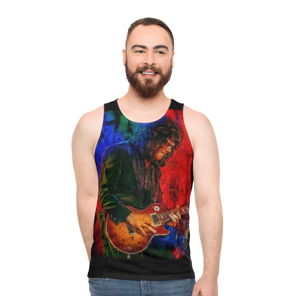 Gary Moore Tribute Portrait Art Unisex Tank Top