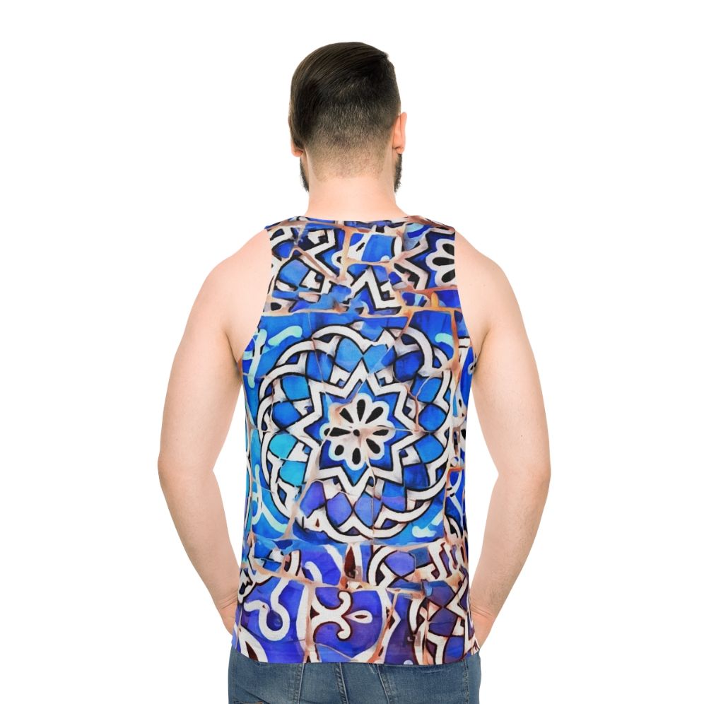 Gaudi Barcelona mosaic unisex tank top