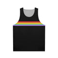 Unisex gay pride stripe rainbow tank top