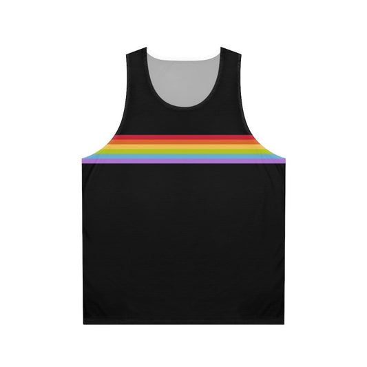 Unisex gay pride stripe rainbow tank top