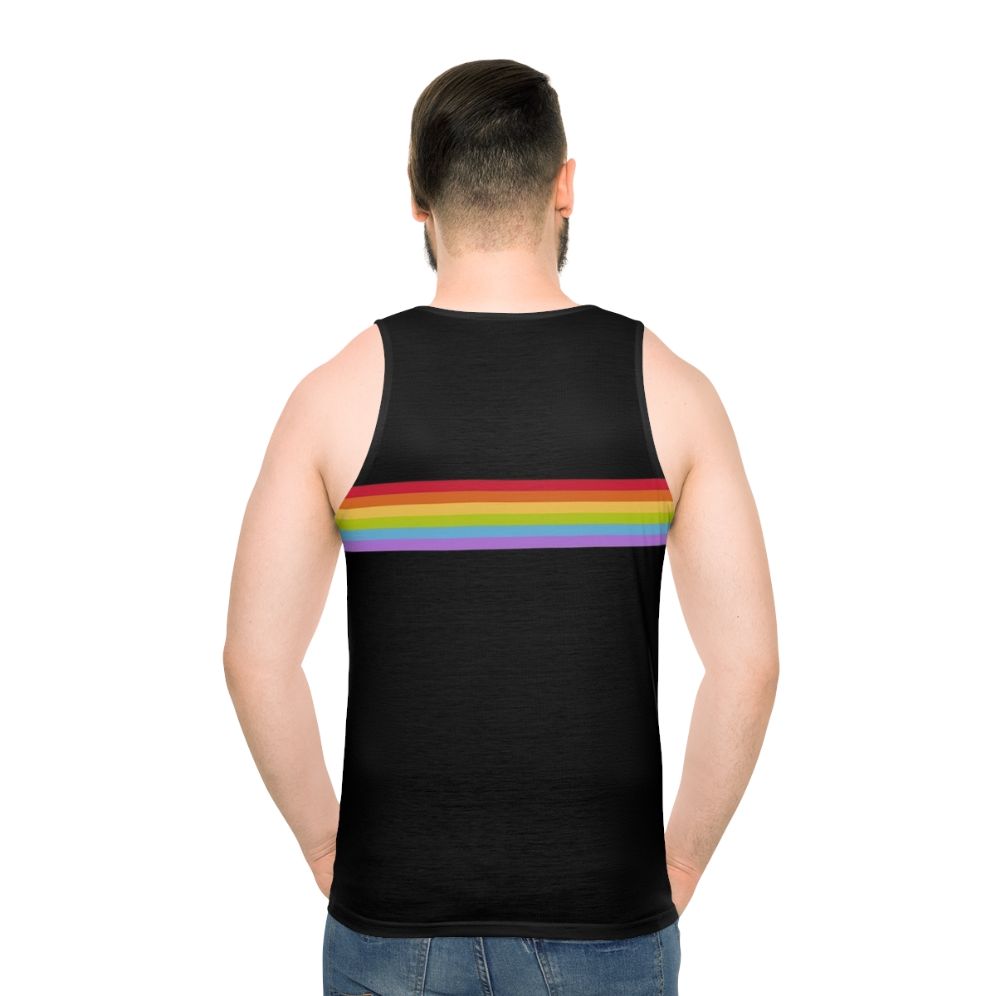 Unisex gay pride stripe rainbow tank top