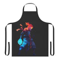 Pixelated apron design featuring characters and enemies from the indie game Dead Cells