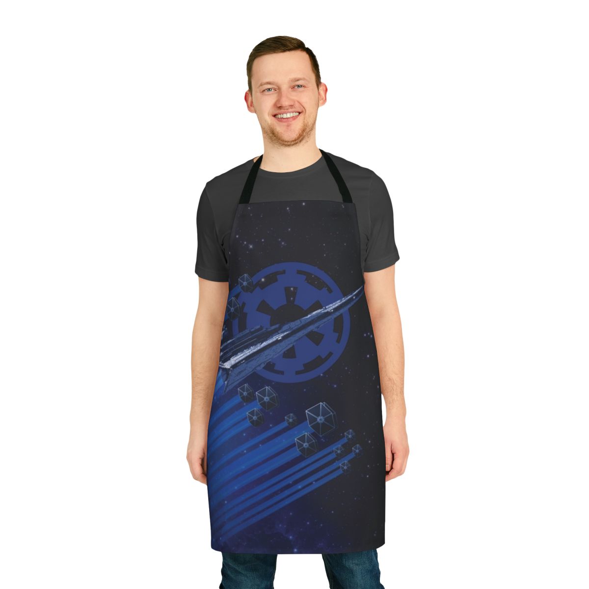 Geeky eyeball-patterned apron for the horror-loving home chef
