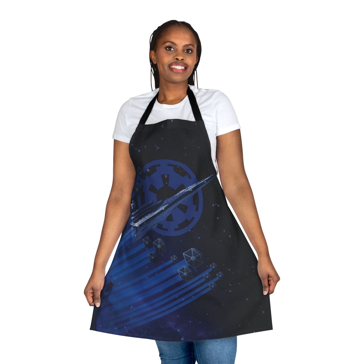 Geeky eyeball-patterned apron for the horror-loving home chef
