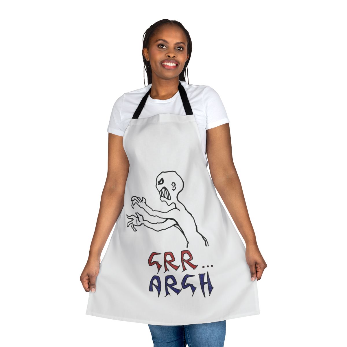 Geeky fantasy sci-fi inspired color apron featuring Buffy the Vampire Slayer and Mutant Enemy references