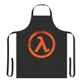 Geeky retro video game inspired apron with Rust logo design