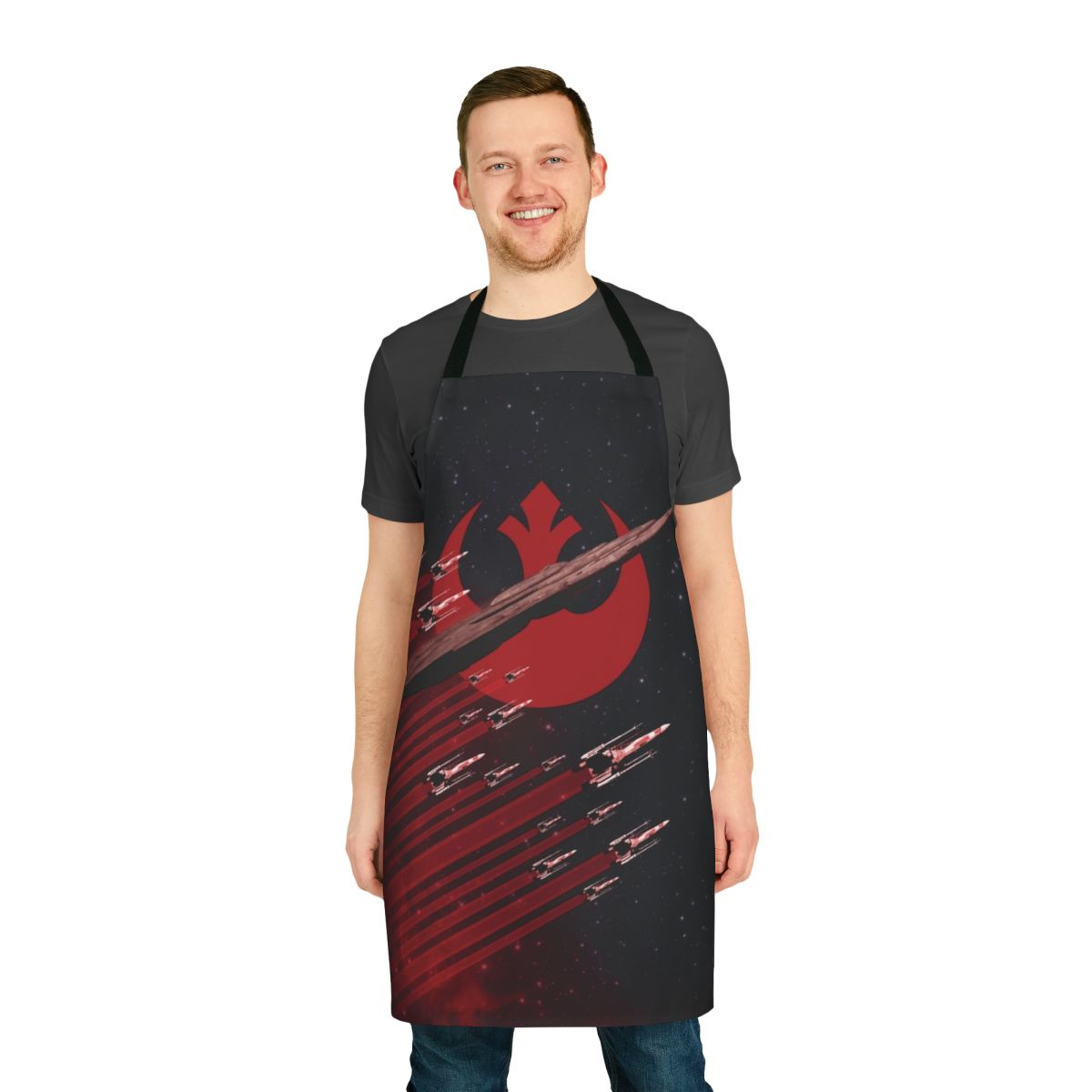 Geeky sci-fi themed apron for the kitchen