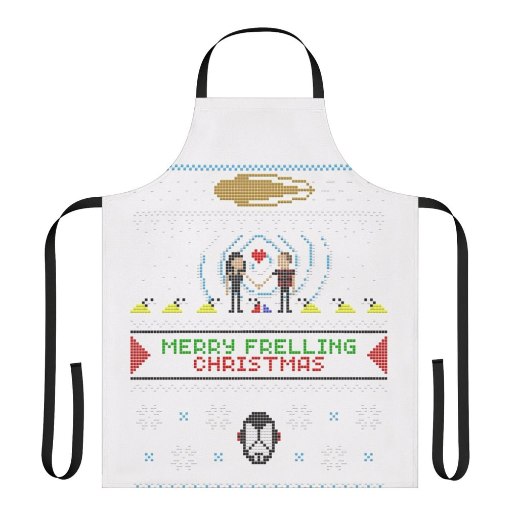 Merry Frelling Christmas Ugly Sci-Fi Sweater Apron