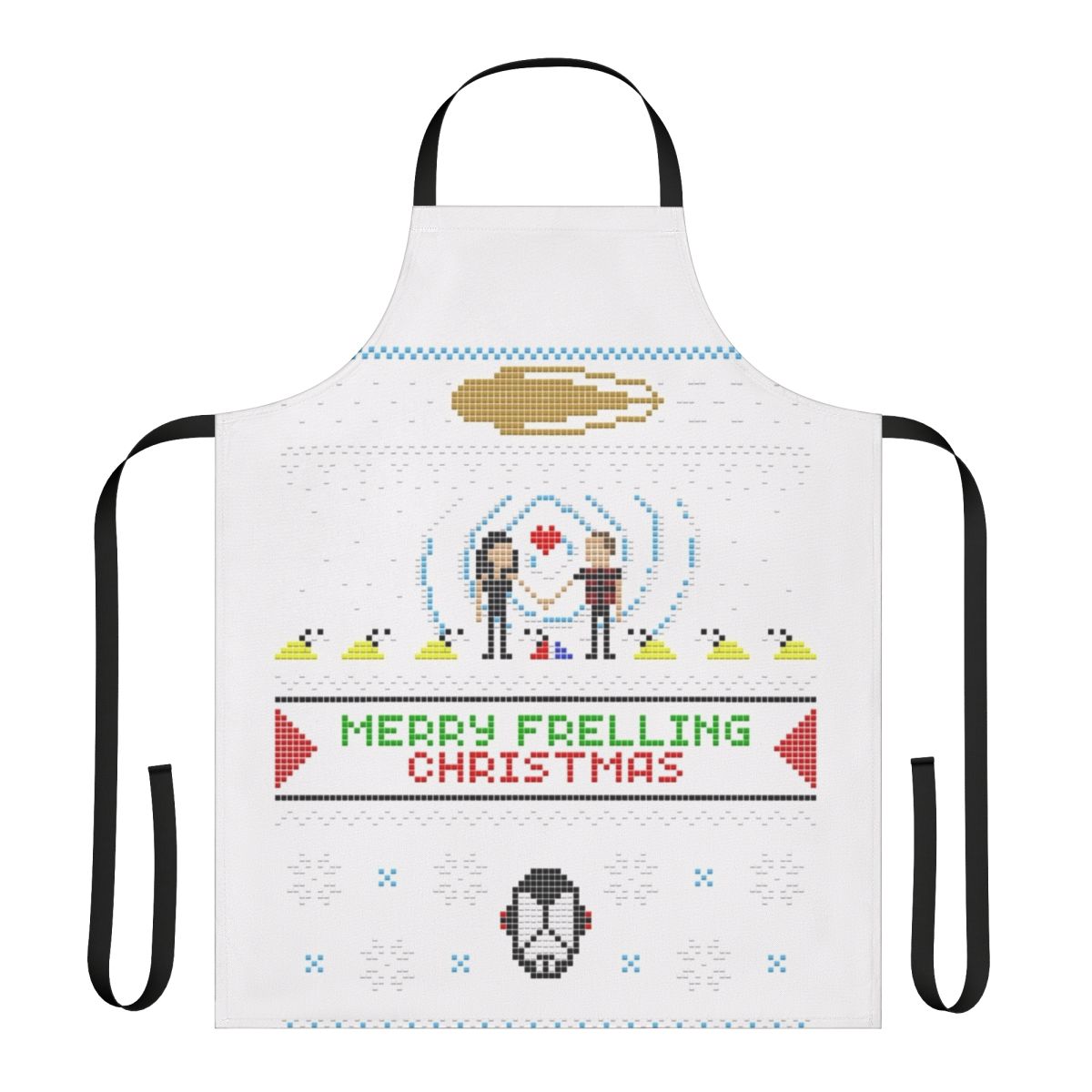 Merry Frelling Christmas Ugly Sci-Fi Sweater Apron
