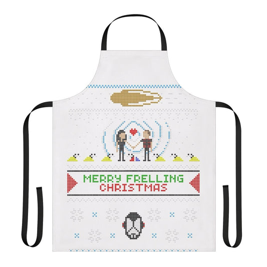 Merry Frelling Christmas Ugly Sci-Fi Sweater Apron
