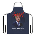 Geert Wilders-inspired apron featuring Dutch flag and political imagery