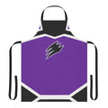 Gekiranger inspired apron with a vibrant violet color scheme and character-themed design