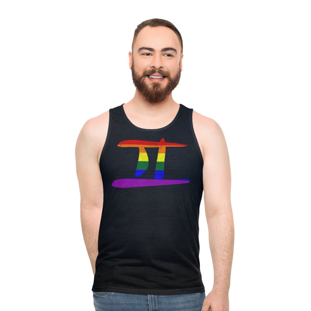 Gemini Zodiac LGBT Pride Flag Unisex Tank Top