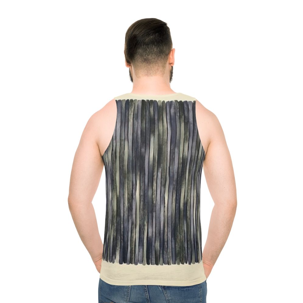 Gene Davis inspired abstract art unisex tank top