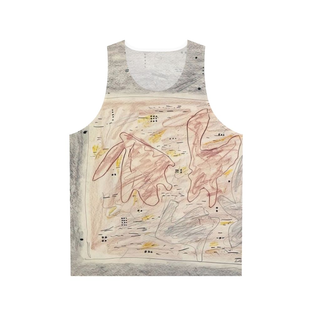 Unisex tank top with abstract art design by Gene Davis
