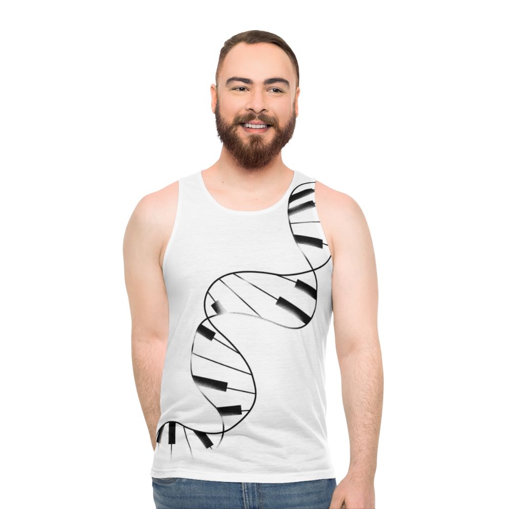 Genetic Code Piano Sheet Music Tank Top