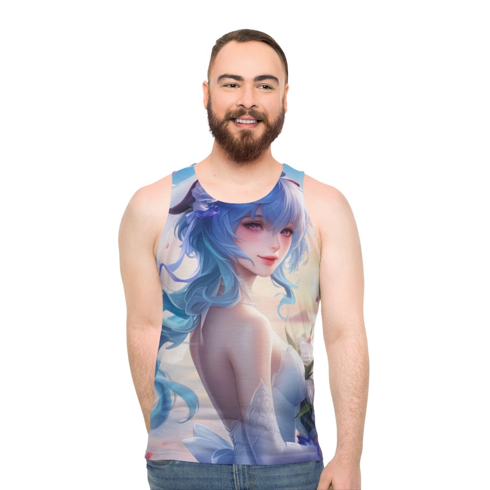 Genshin Impact Ganyu Wedding Dress Unisex Tank Top