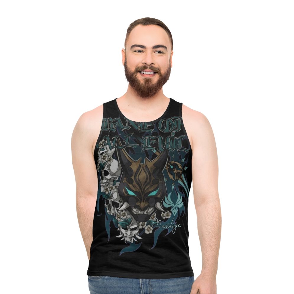 Genshin Impact inspired metal punk unisex tank top