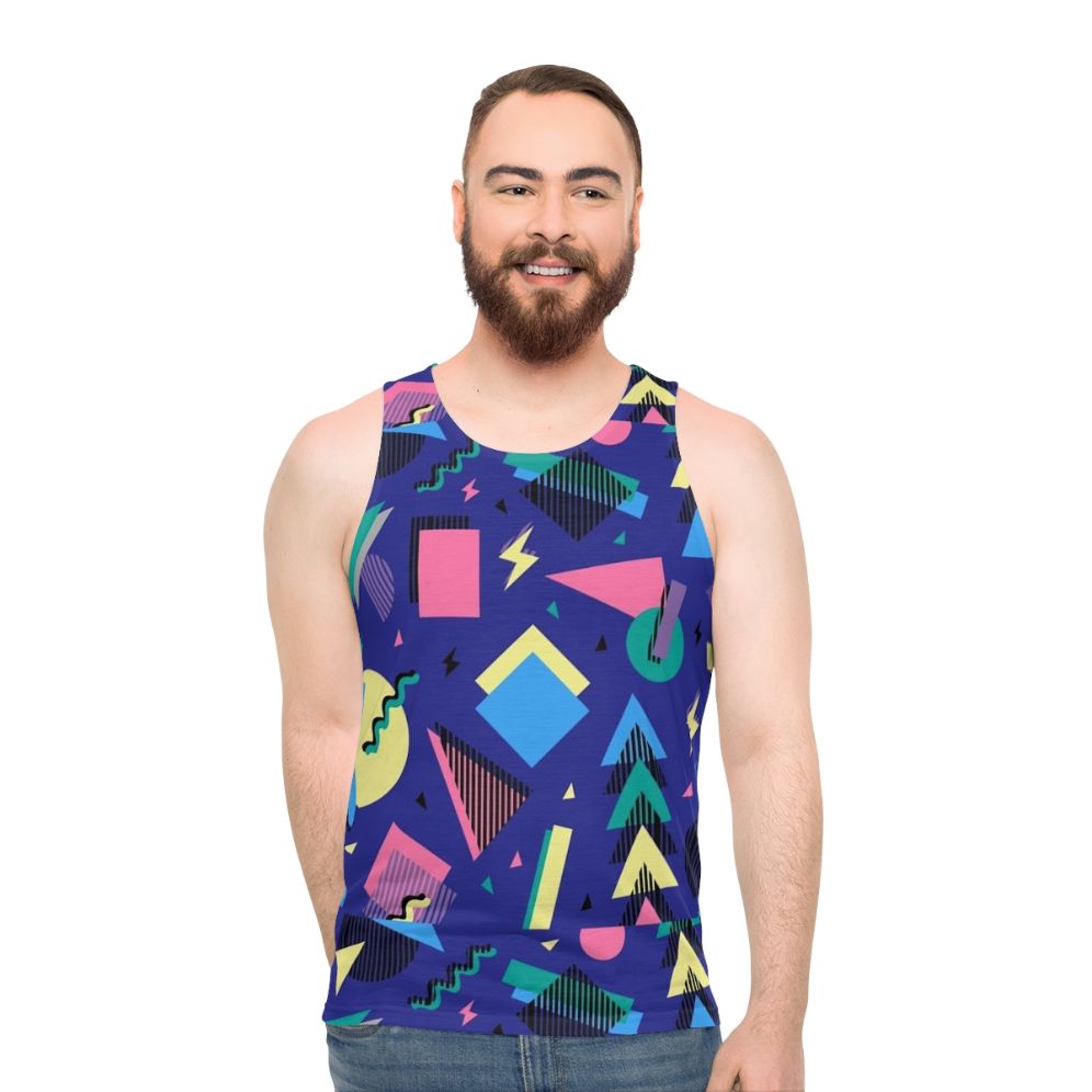 Geometric 90s Unisex Tank Top