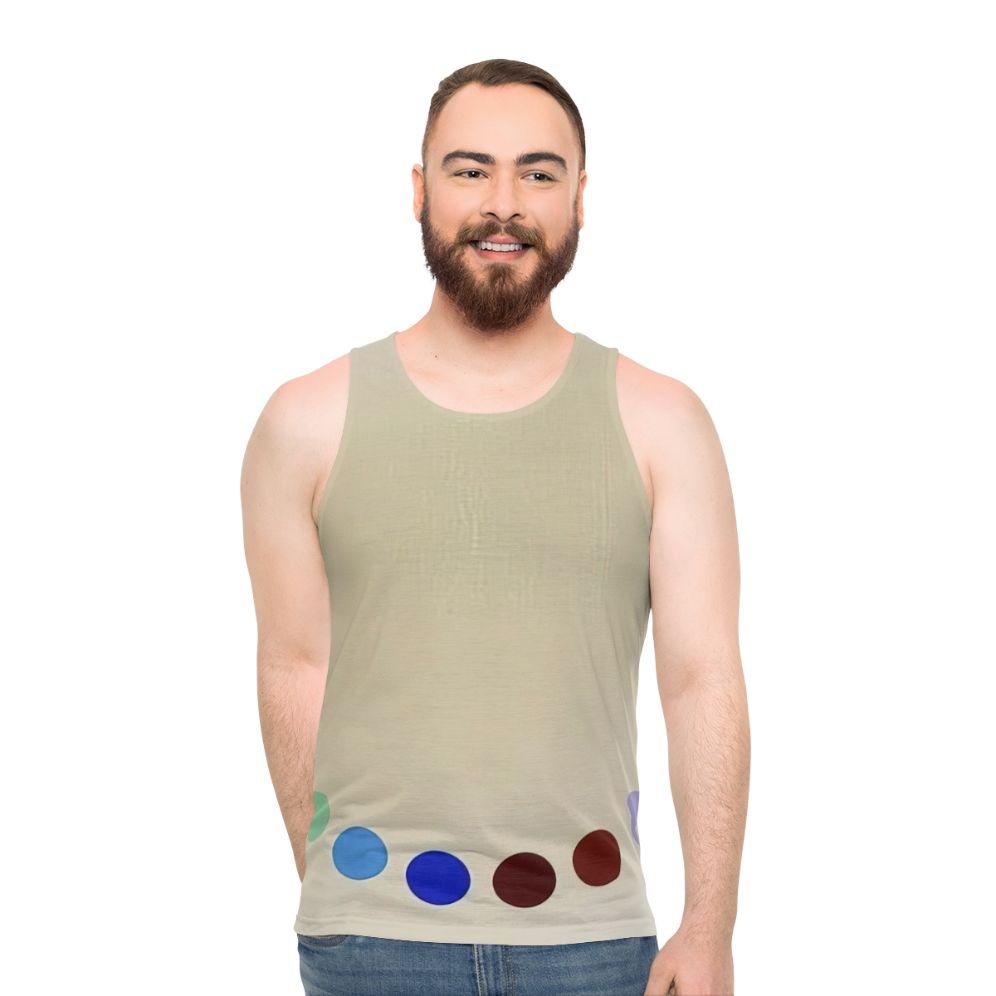 Geometric abstract art unisex tank top