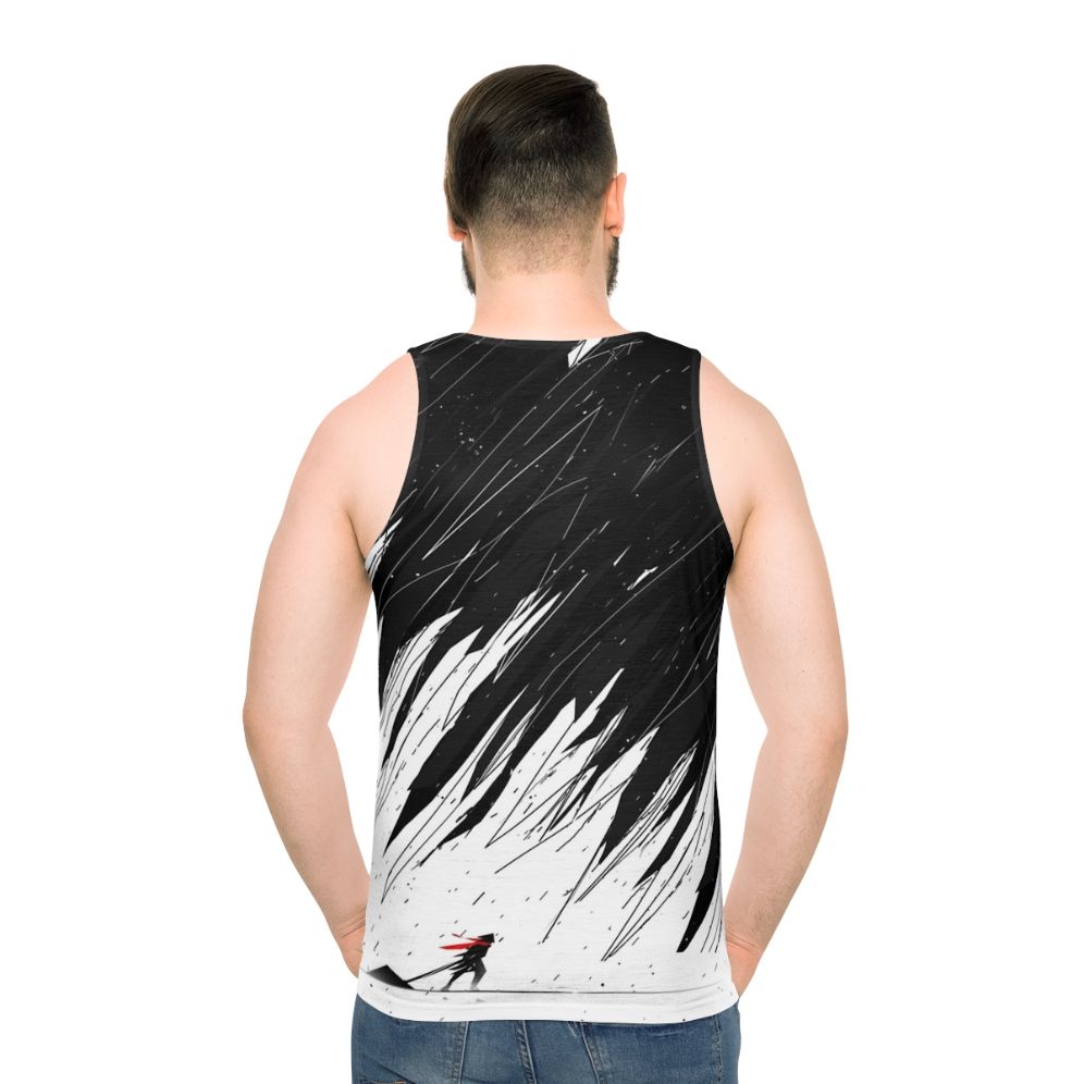 Geometric nature-inspired abstract unisex tank top
