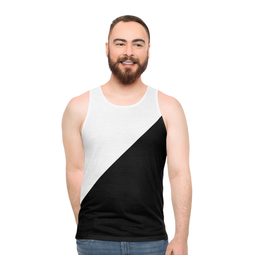Geometric pattern unisex tank top