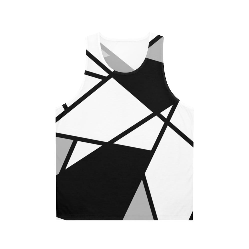 Geometric pattern unisex tank top