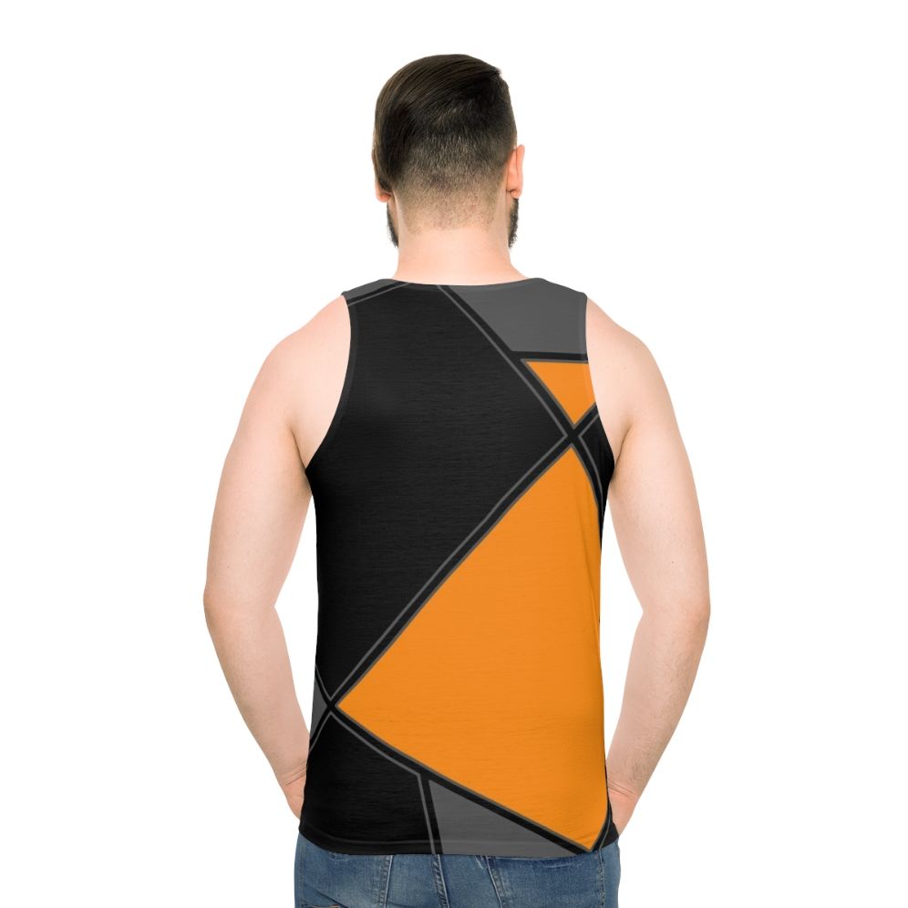 Geometric pattern unisex tank top