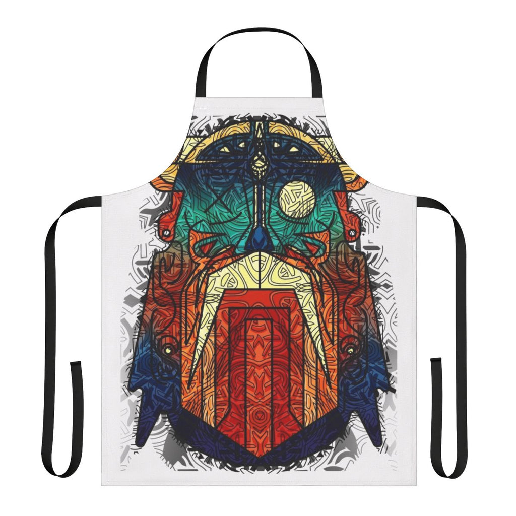 Odin Wodan inspired geometric viking ornament art apron