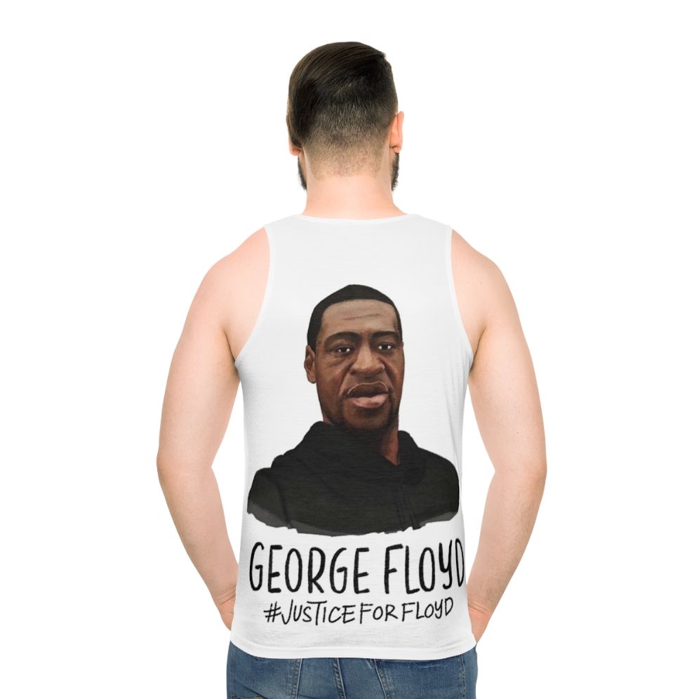 Unisex tank top with George Floyd and Black Lives Matter design