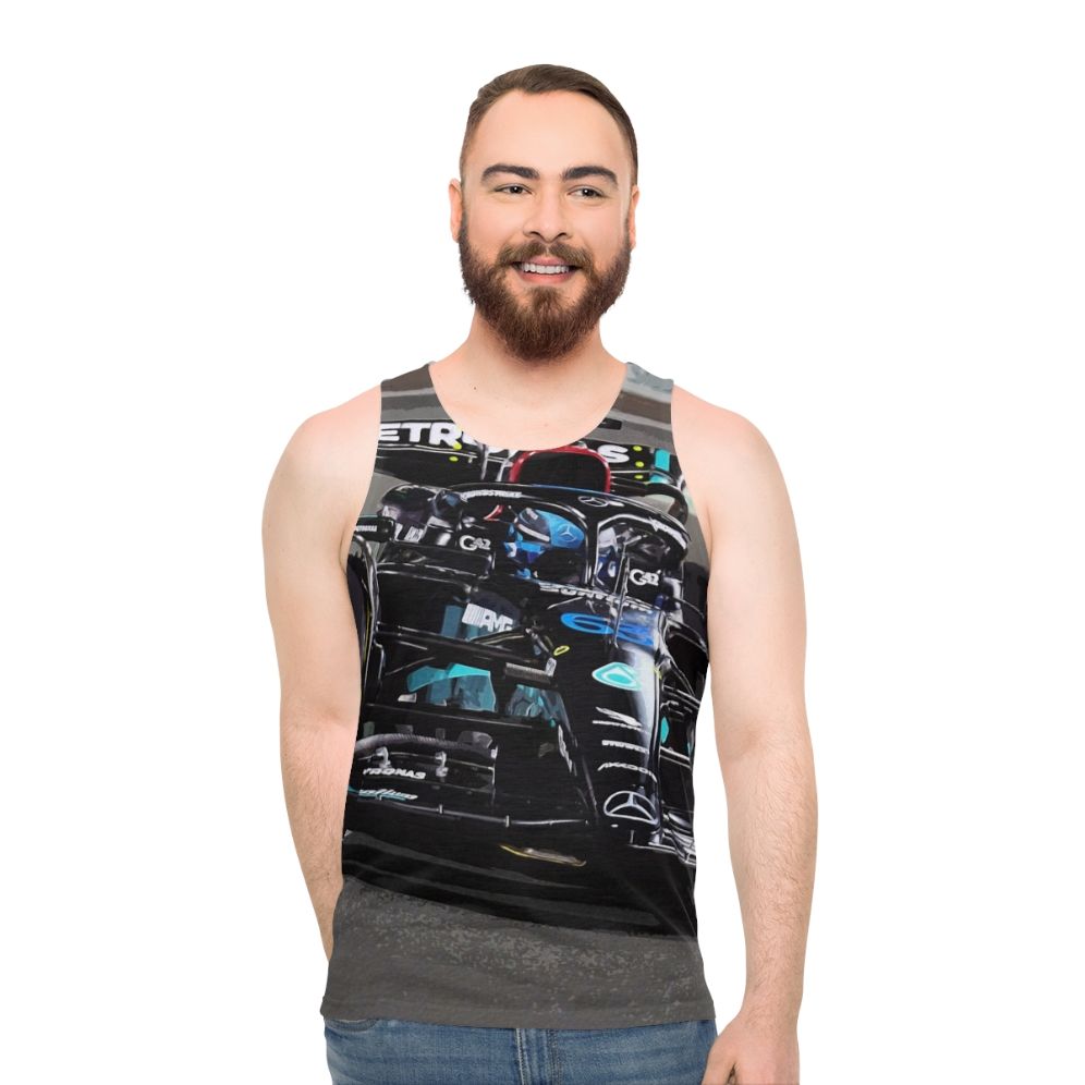 George Russell Formula 1 Racing Unisex Tank Top