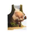 Unisex tank top with caricature of French singer Georges Brassens